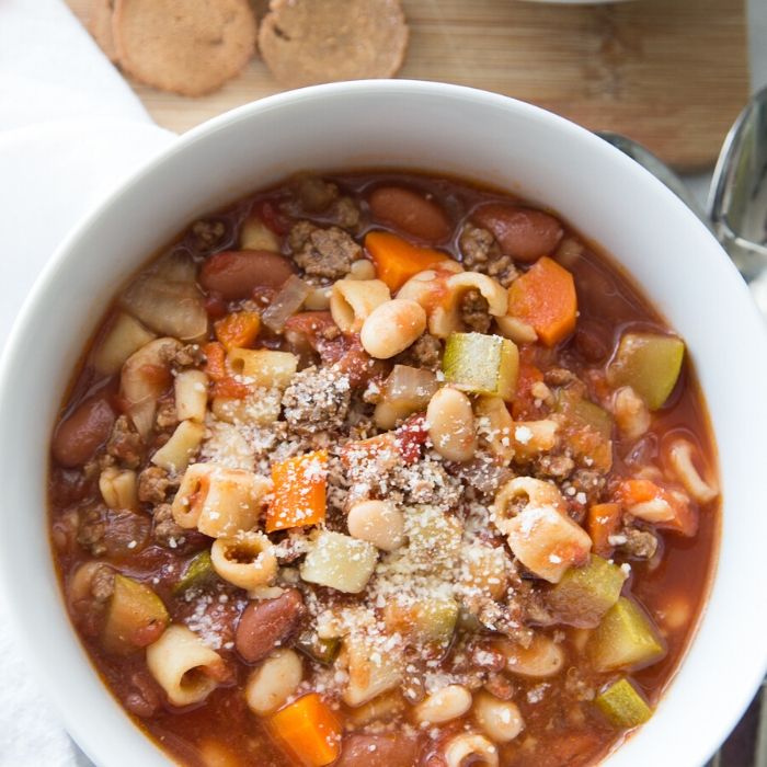 easy minestrone soup