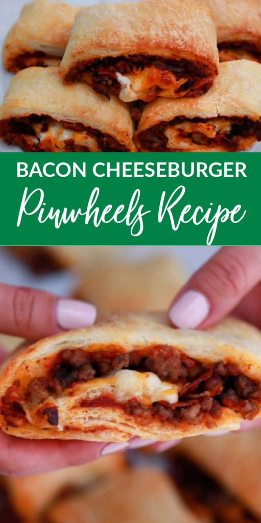 bacon cheeseburger pinwheels