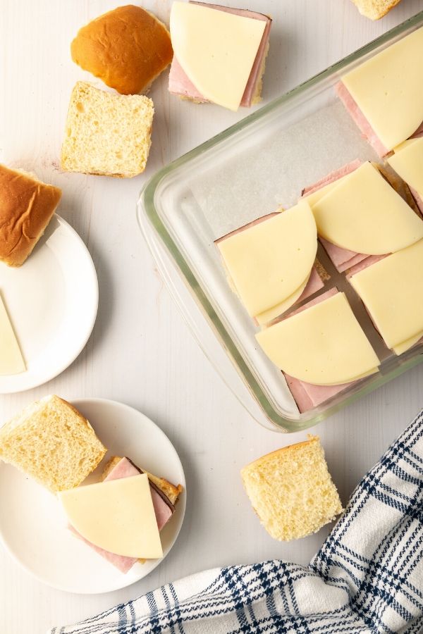 ham and cheese sliders process