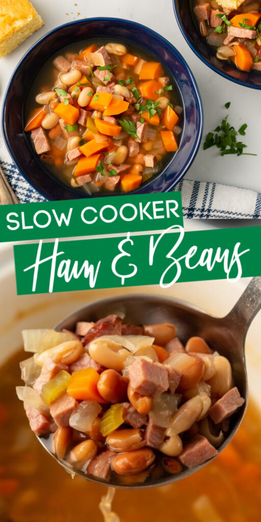 slow cooker ham and beans