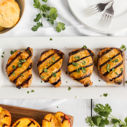 Grilled Honey Mustard Pork Chops