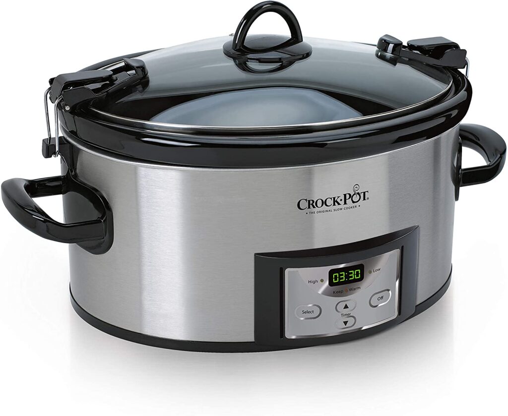crockpot in white background
