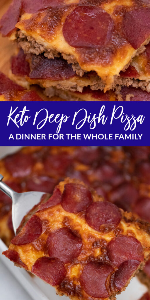 Keto deep dish pizza