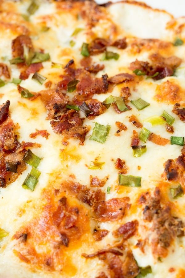 chicken casserole in a pan