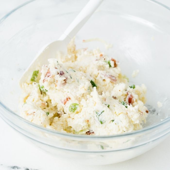 cream cheese mixture in a bowl 