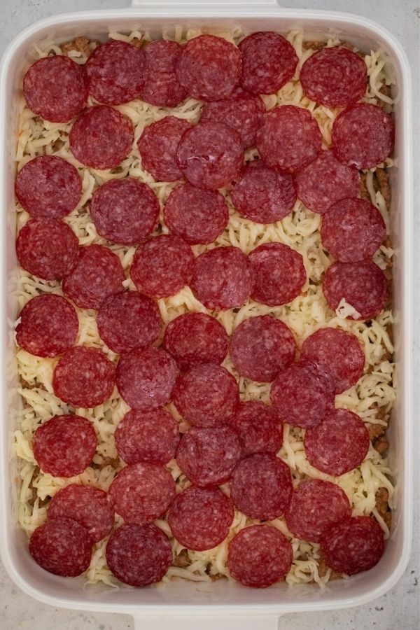pepperoni pizza casserole 