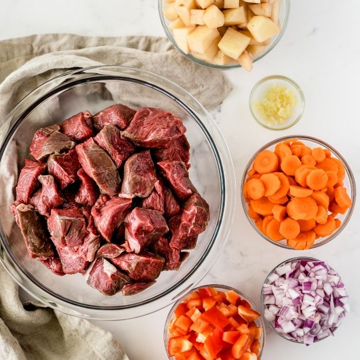 stew ingredients on table 