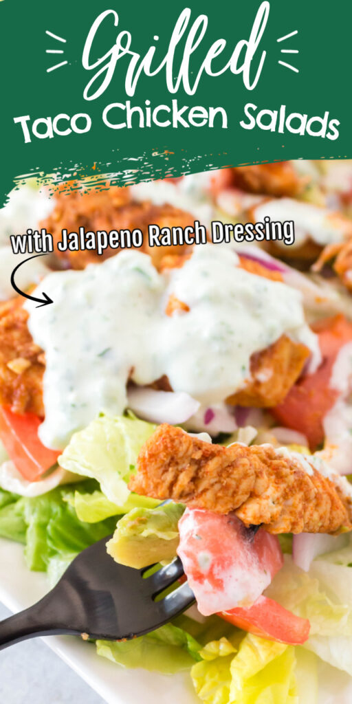 grilled taco chicken salad