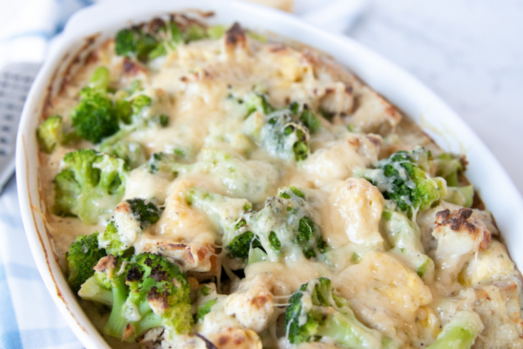 tortellini casserole on a table